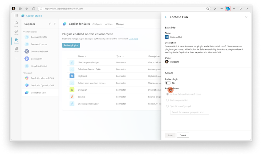 Sample Certified Connector Plugin in Copilot Studio